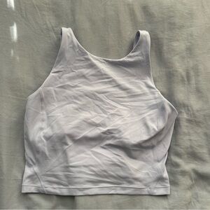 Lilac purple high neck lululemon sports bra top.